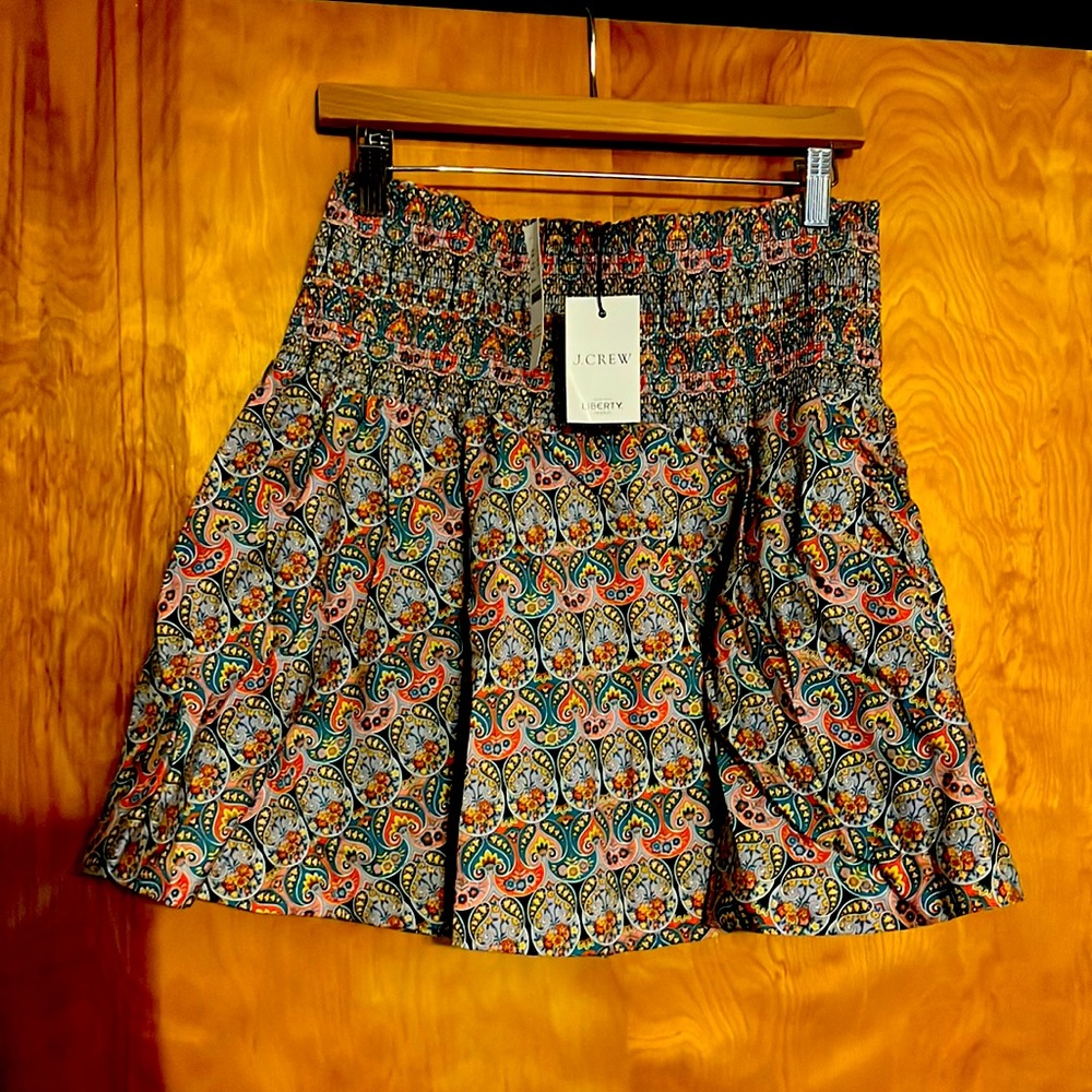 BNWT J.Crew with Liberty gorgeous lined skirt!